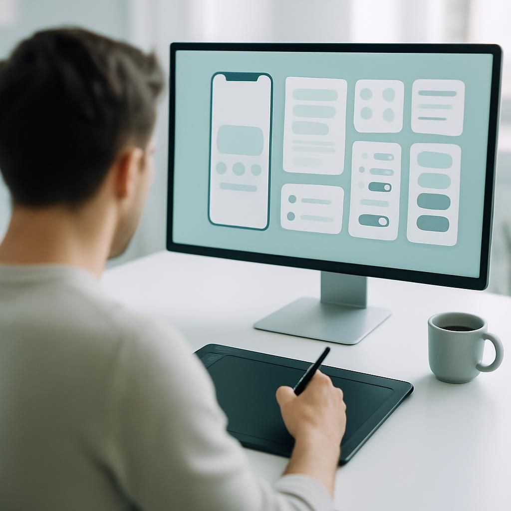 Interface design at a desk